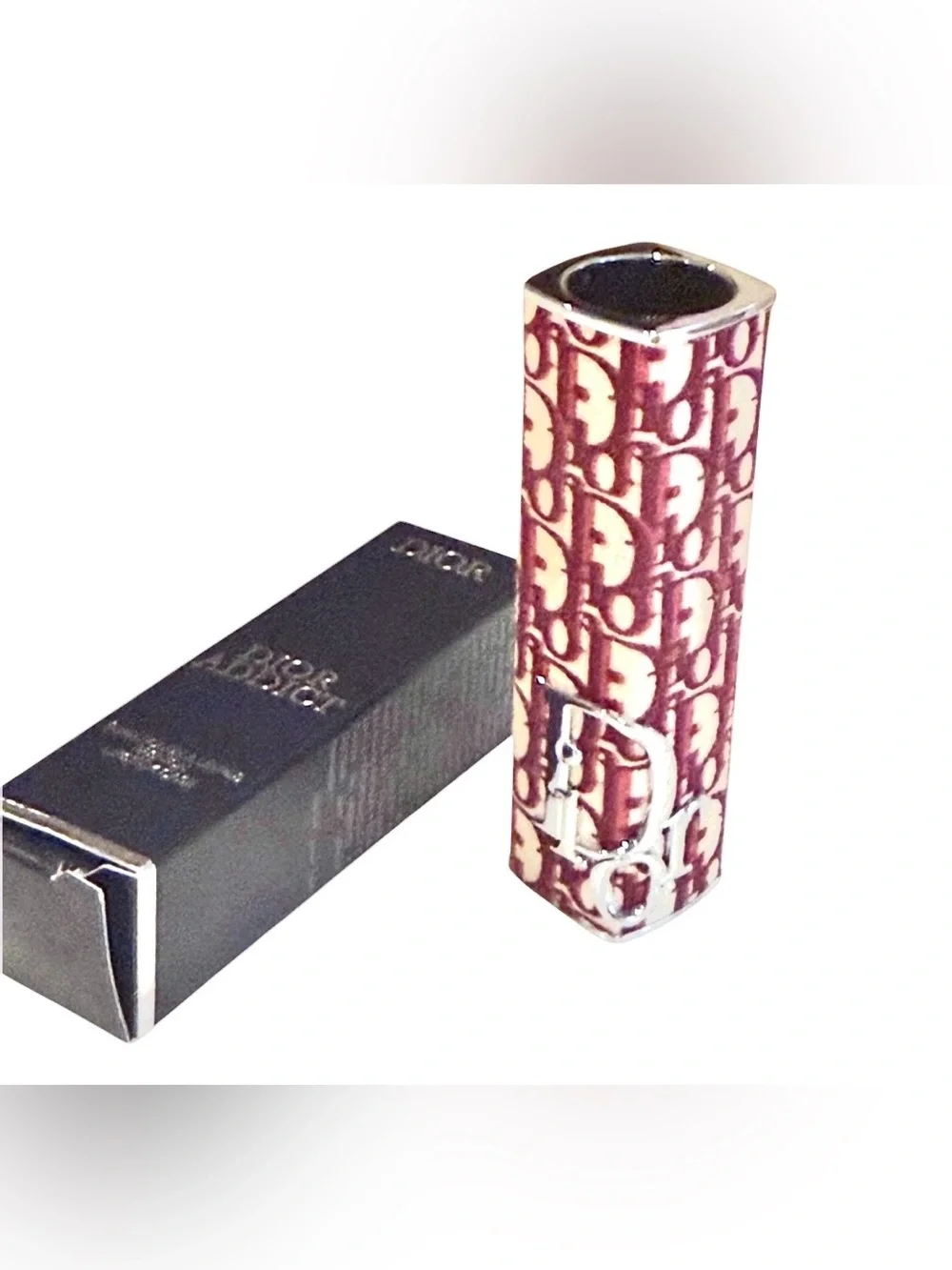 Dior Addict Lipstick Holder Burgundy Oblique Couture Case  NIB
